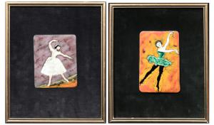 Giuseppe Maretto (Milano 1908– 1984) - 2 Smalti con ballerine